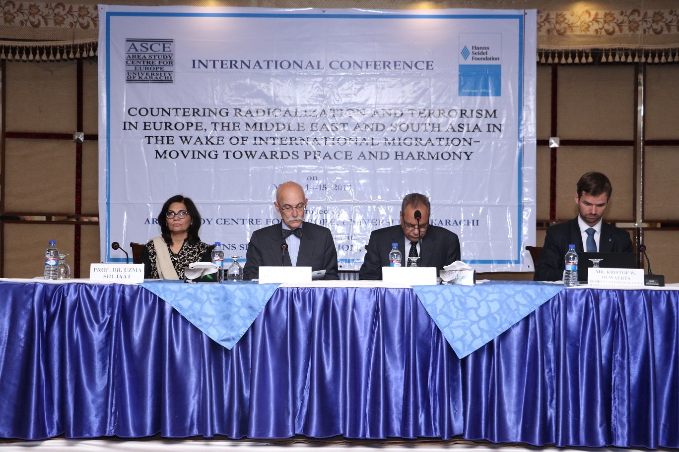 International Conference on "Countering Radicalization and Terrorism in Europe, the Middle East and South Asia in the Wake of International Migration – Moving Towards Peace and Harmony" on March 14-15, 2017
